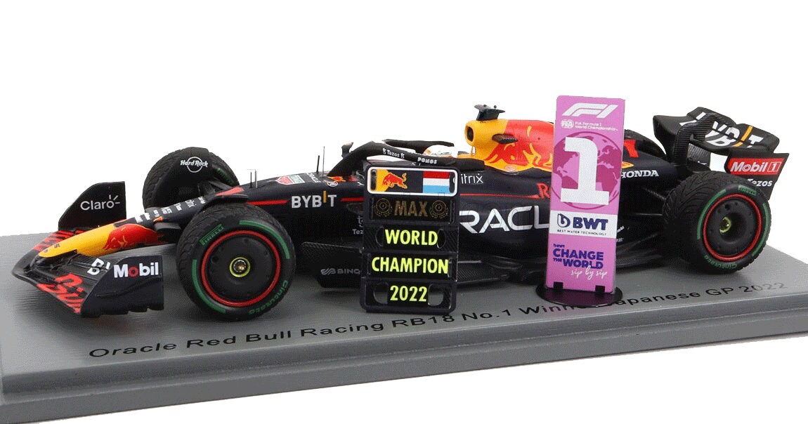 2022 1:43 Oracle Red Bull Racing RB18 Max Verstappen No. 1