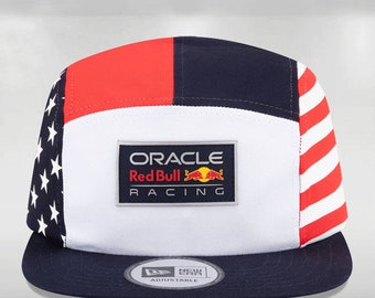 Otto Red Bull Racing Flat Bill Mesh Snapback Black Hat Cap  display picture 1