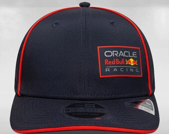 Otto Red Bull Racing Flat Bill Mesh Snapback Black Hat Cap  display picture 3