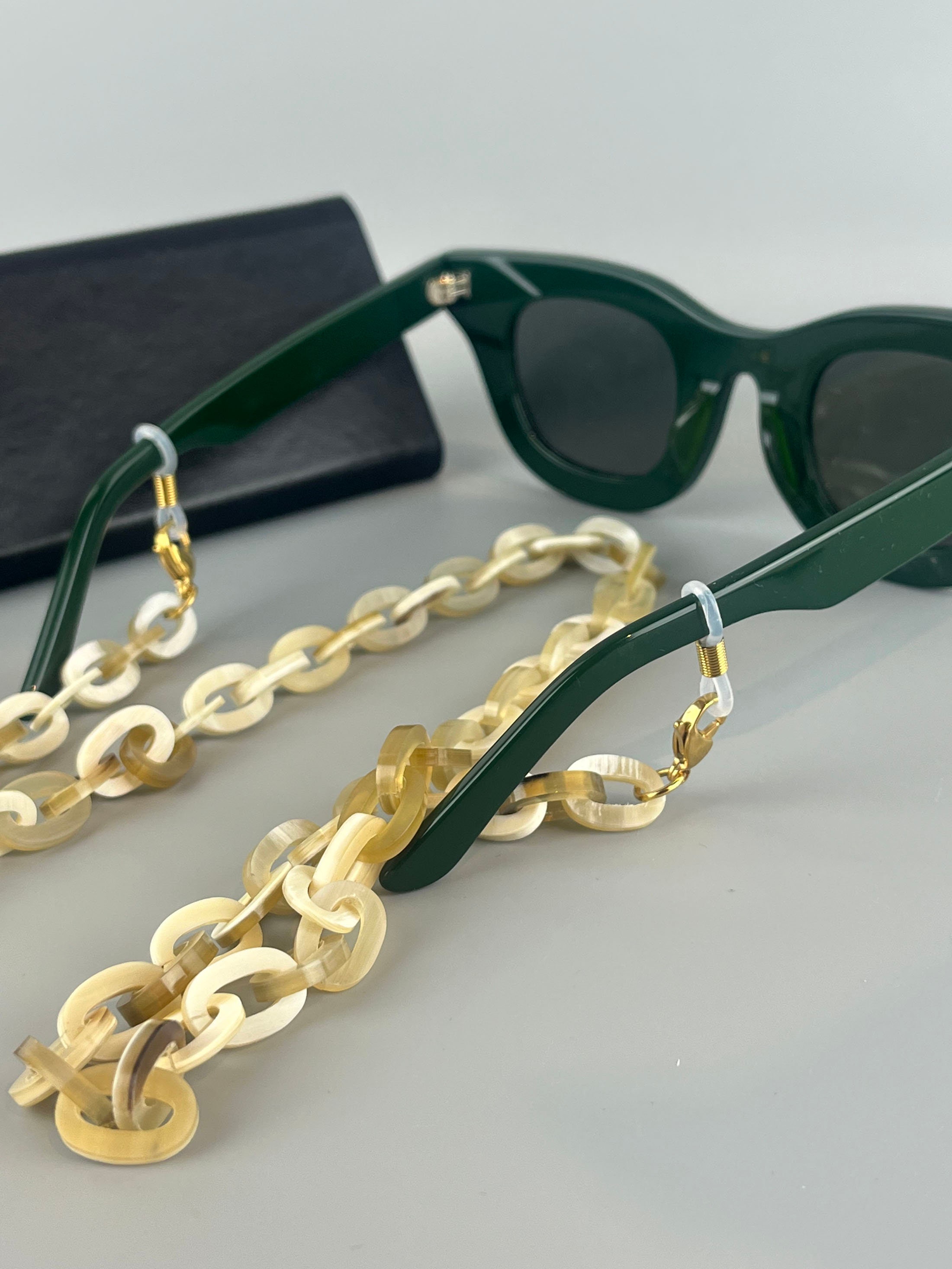 Lot De 2 Chaînes Pour Lunettes 79 Cm - Doré Et Argenté, Avec 6 Embouts En Silicone Antidérapants