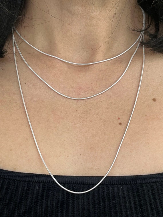 Slangenketting Zilver Voor Dames