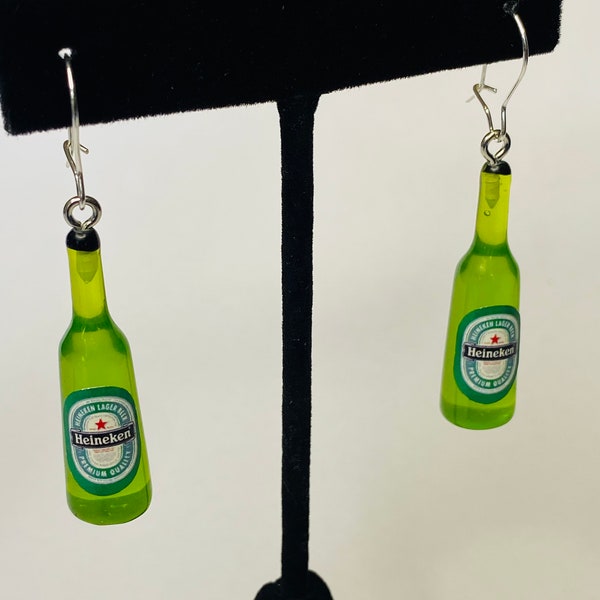 Beer Bottle Earrings Etsy