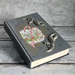 Handcrafted Christmas Book Art