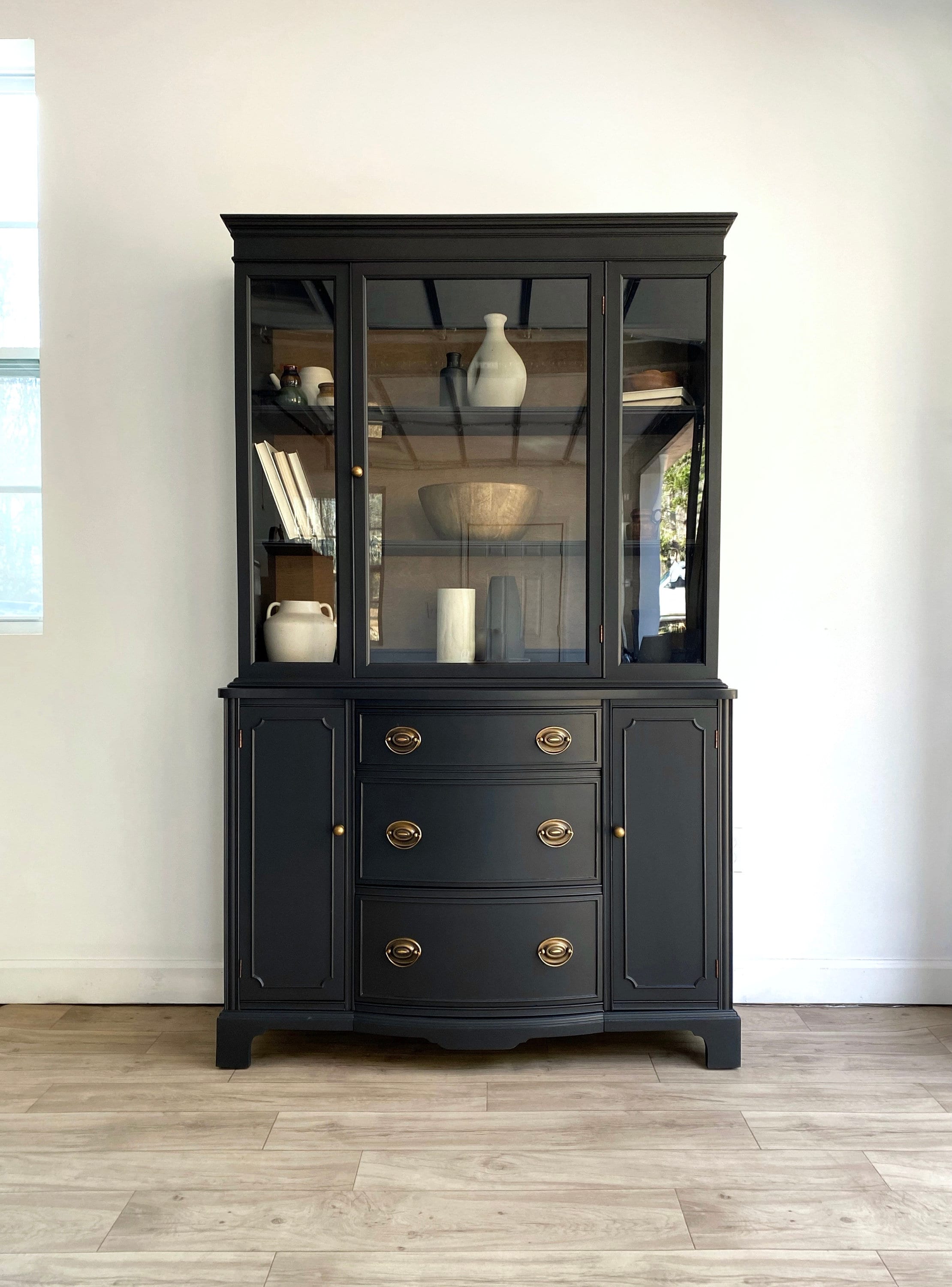 Black china cabinet for sale discount