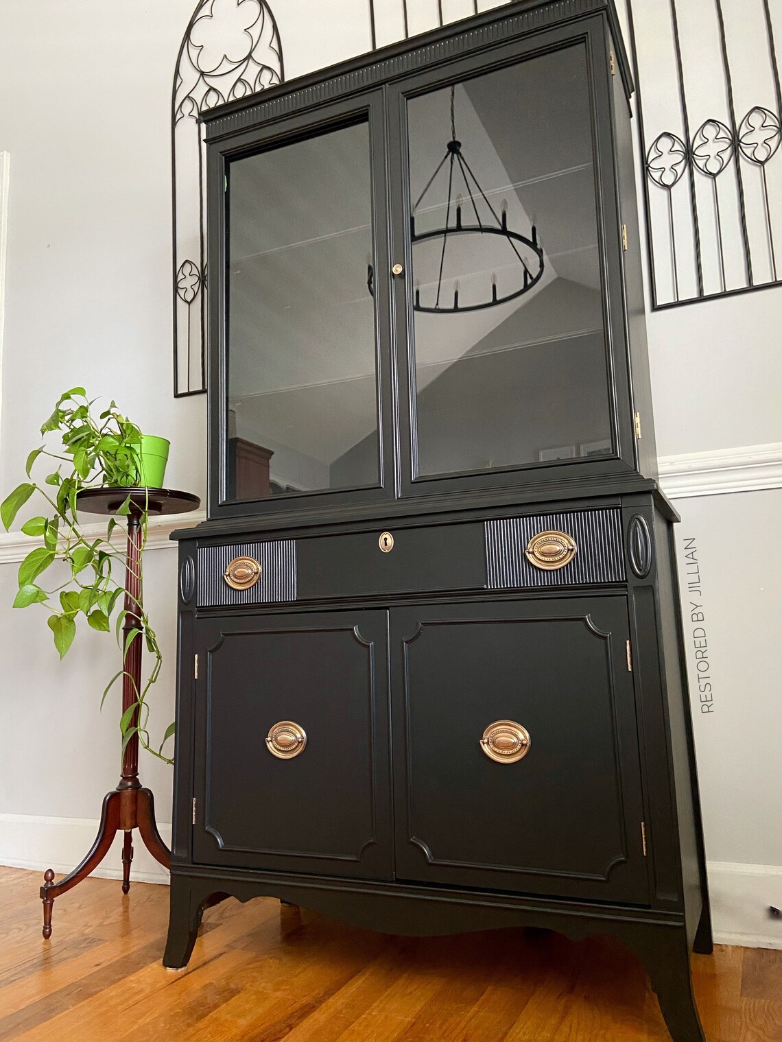 Black China / Hutch / Display / Farmhouse / Etsy