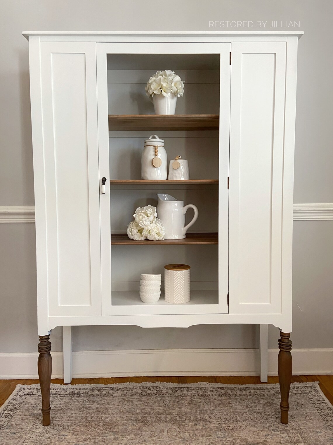 SOLD Small China Cabinet Farmhouse Traditional Antique - Etsy