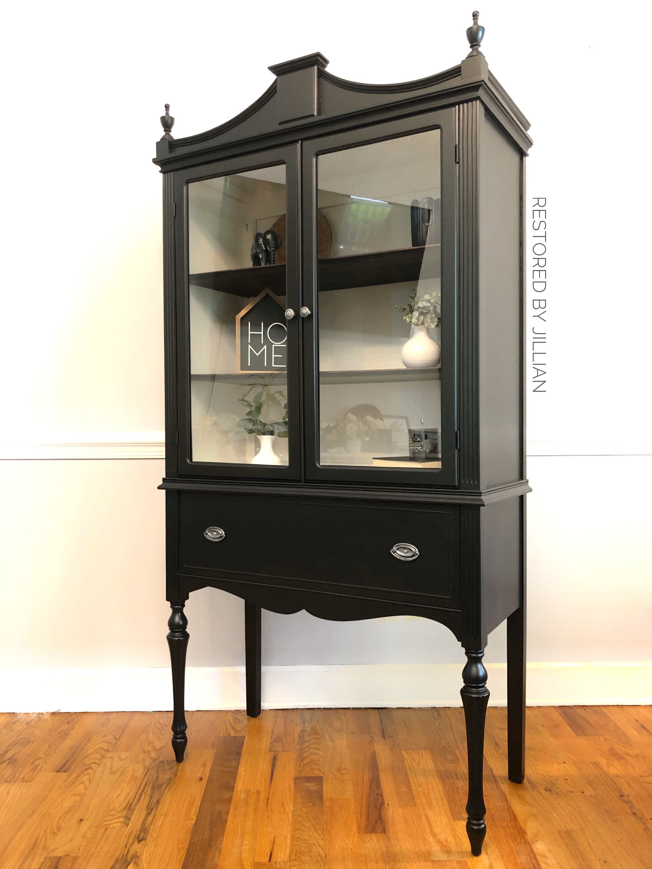 Antique hutch cheap china cabinet
