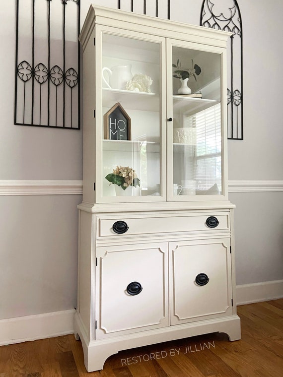 Modern farmhouse china cabinet deals