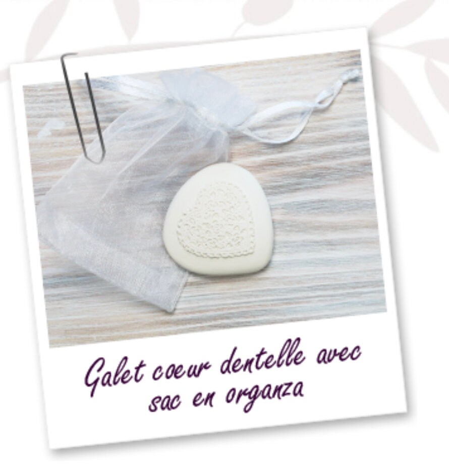Galet Aromatique Coeur de Dentelle