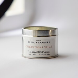Christmas Spice Luxury Hand Poured Scented Soy Candle image 6