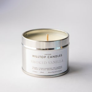 Smoked Vanilla Luxury Hand Poured Scented Soy Candle image 5