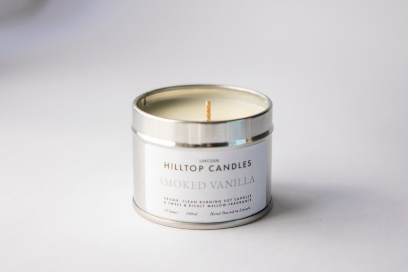Smoked Vanilla Luxury Hand Poured Scented Soy Candle image 5