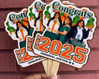 Customized Graduation Fans, Graduation Fans, Grad Photos, Class of 2026