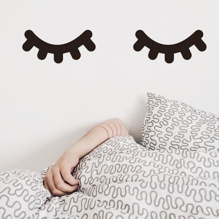 Eyelash Wall Art Decor Wood Acrylic Etsy