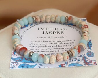 Aqua Terra keizerlijke jaspisarmband: genezende kristallen sieraden