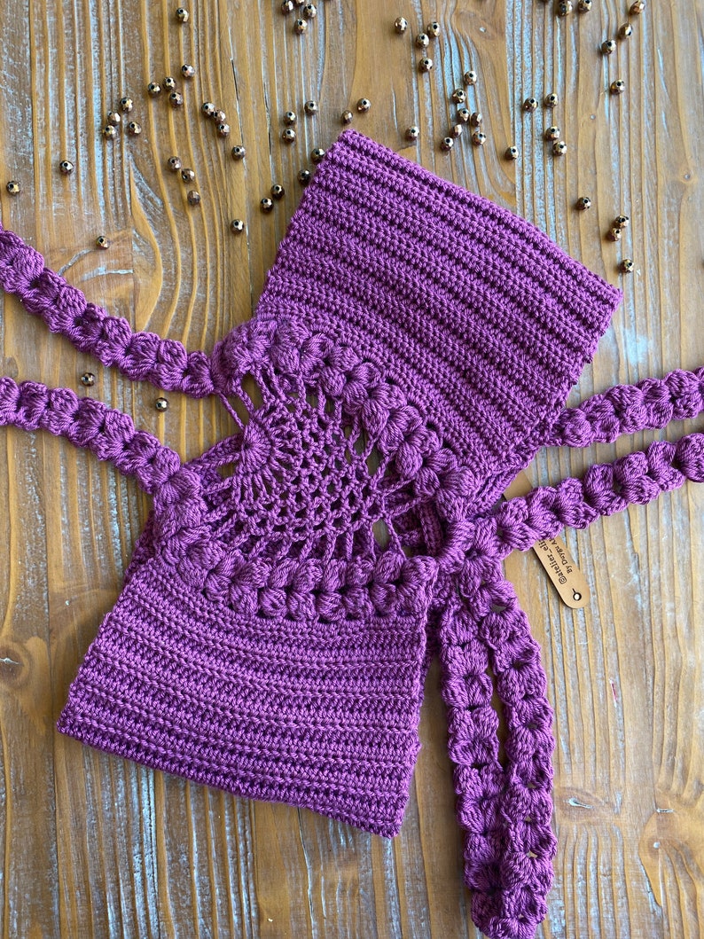 Puerple CROCHET BIKINI Knit Design Bikini Fashion Swimmer Etsy