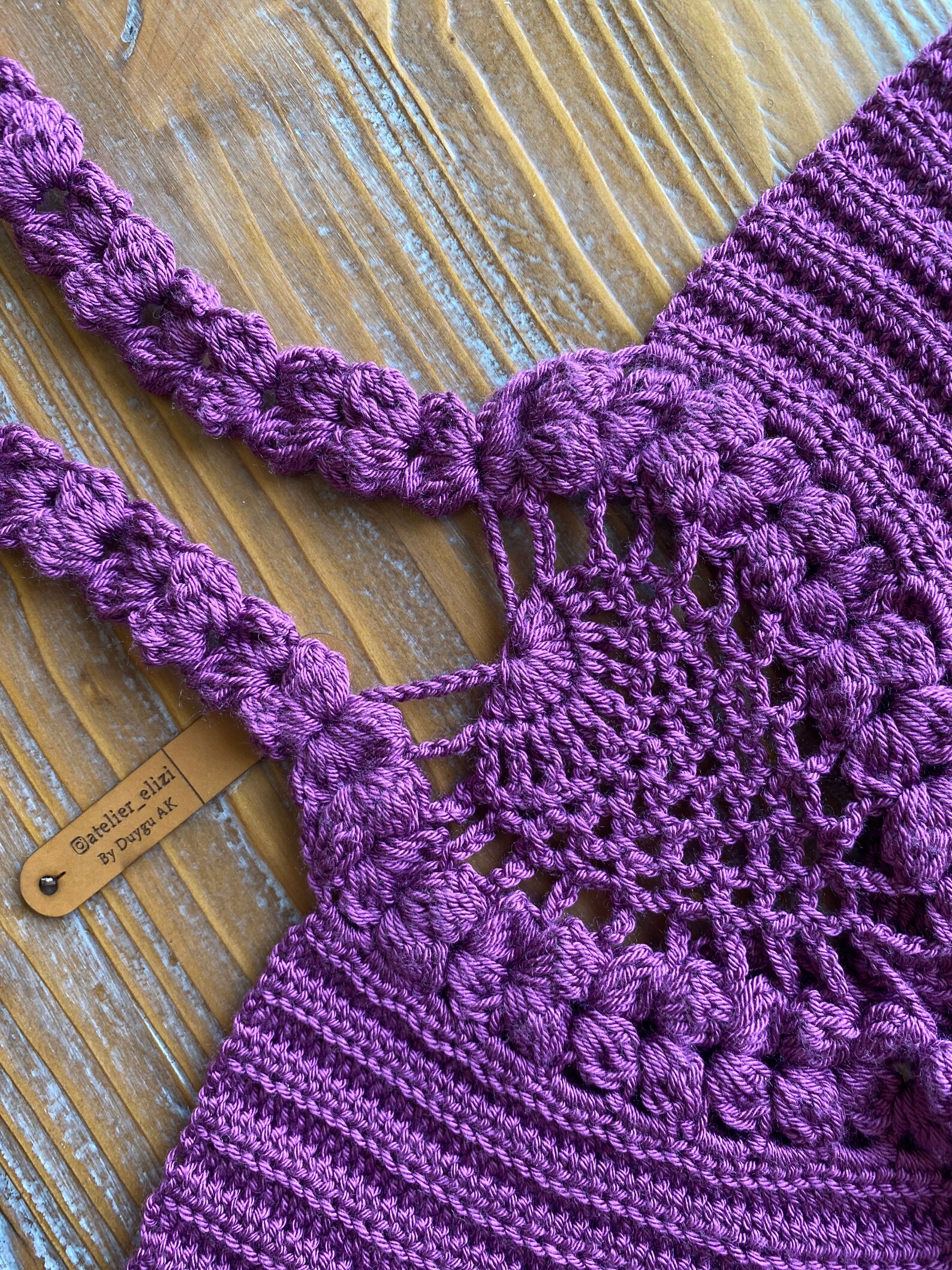 Puerple CROCHET BIKINI Knit Design Bikini Fashion Swimmer Etsy