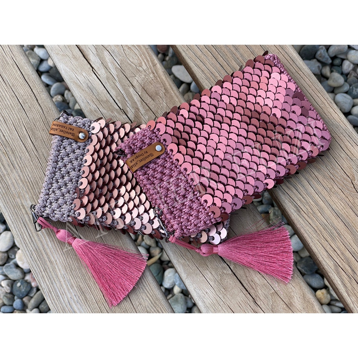 crochet travel bag
