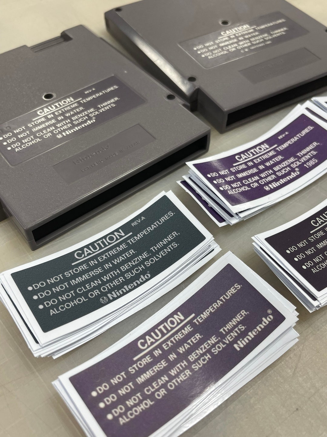 NES Cartridge Back Side Replacement Label Stickers Etsy