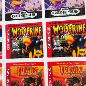 SEGA Cartridge Game Replacement Labels. Replace Your Game Labels With ...