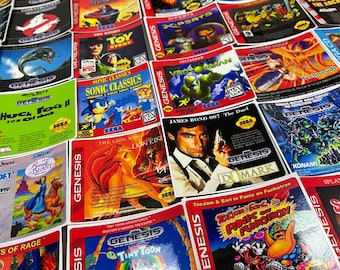 SEGA Cartridge game replacement labels. Replace your game labels with authentic-looking replacements for Sega Genesis cartridges.