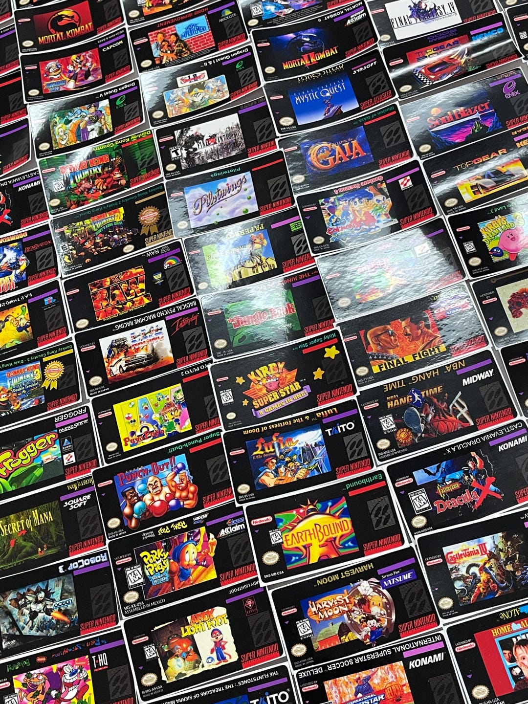 Time Slipsnes Label SNES Replacement Labels - Restore Your Damaged Labels. Great for ...