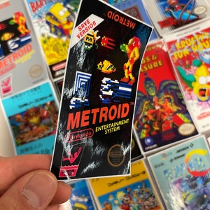 NES 交換用ラベル - 破損したラベルを復元します。改造やカスタム ROM、ギフト、ギャグ、ミーム ゲームに最適です。カスタム アートもご利用いただけます。
