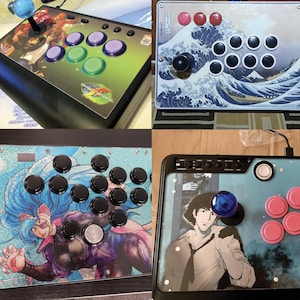 Arcade Inserts for any Arcade Fighting Stick, Laminated sticker insert prints.