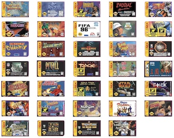 Etykieta zamienna na kartridż z grą SEGA 32X: styl autentyczny