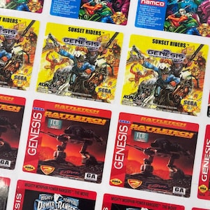 SEGA Cartridge game replacement labels. Replace your game labels with authentic-looking replacements for Sega Genesis cartridges.