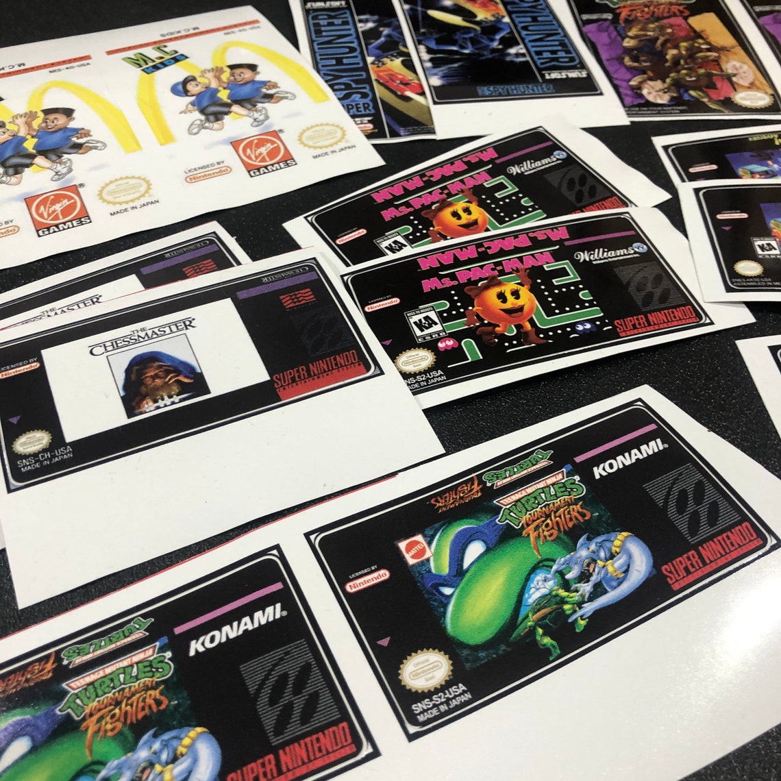 Cartridge game replacement labels. Replace your game labels Etsy