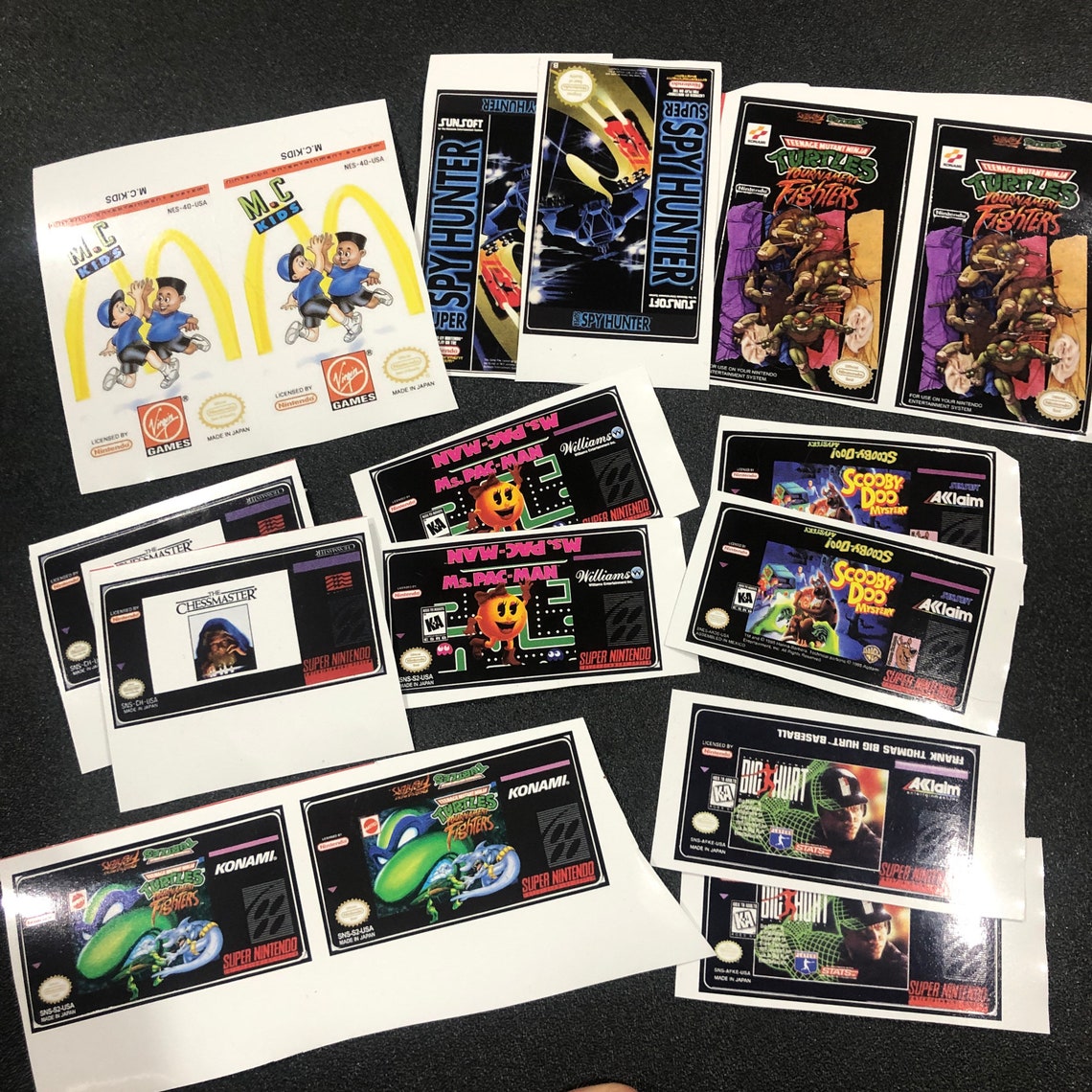 Cartridge game replacement labels. Replace your game labels Etsy