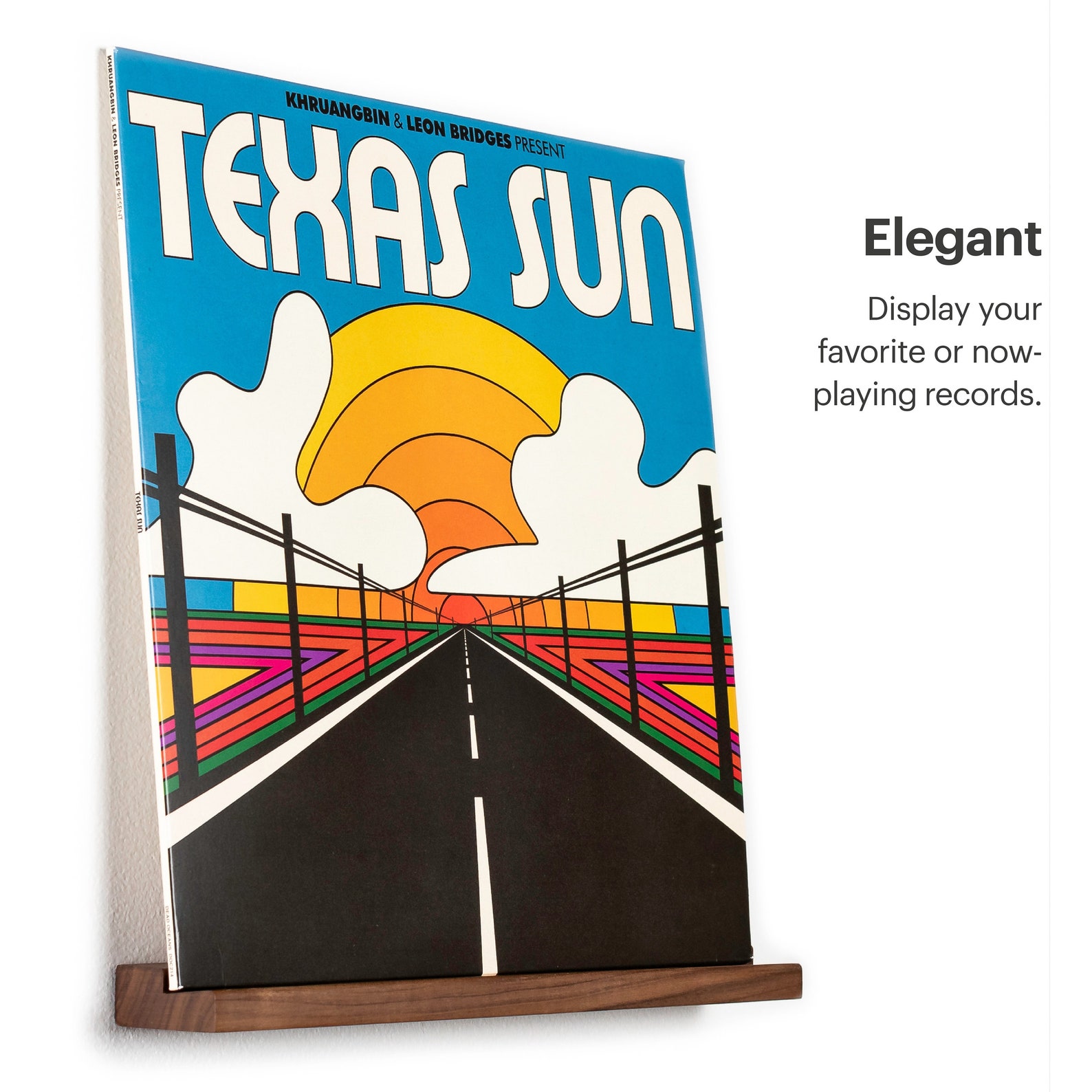 Vinyl Record Shelf - Walnut, 3-Pack