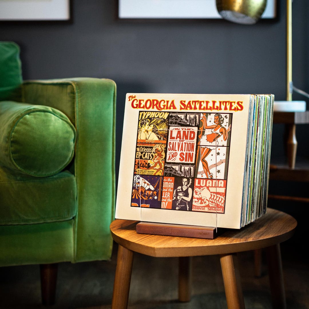 Vinyl Record Storage - a Mid-Century Style Record Holder