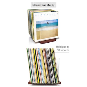 Vinyl Record Storage - a Mid-Century Style Record Holder 60LP Capacity