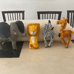 Super Soft Safari Animal Plushies | Handmade | Birthdays | Perfect gift for children | Jungle animals
