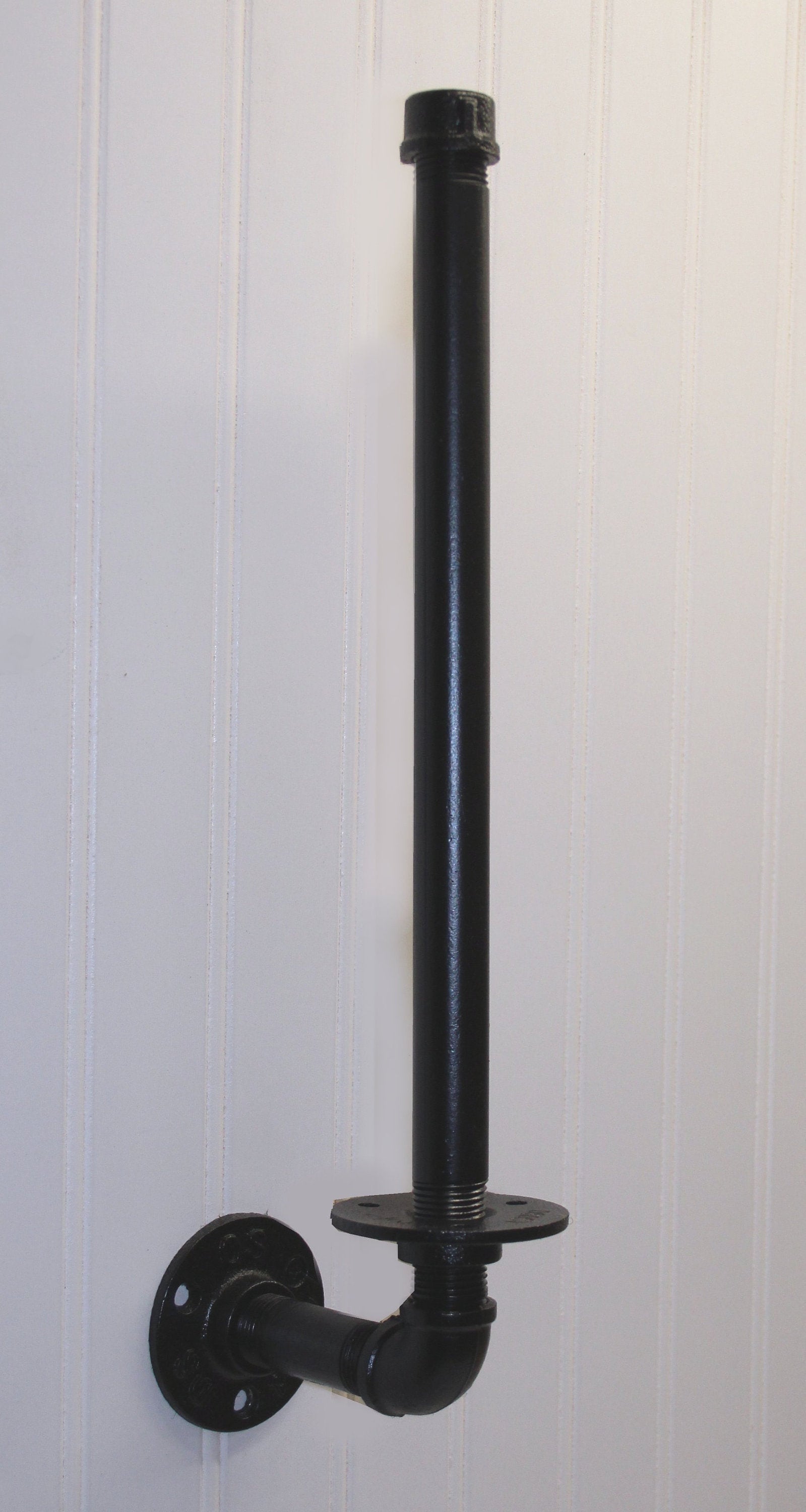 Rustic Black Iron Pipe Paper Towel Holder, Sidemount Etsy.de