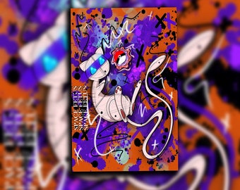 Bezaubernder Mew Glossy Print | Psychische Art | Mehrere Größen | Kunstdruck | Wandkunst | Digitaldruck |