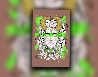 Loki Print | God of Mischief Print  | Wall Art | Art Print | Multiple Sizes