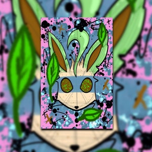 Leafon Glossy Art Print | Eevee-lution| Multiple Sizes