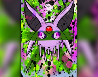Espeon  Luster Art Print | Eevee-lution| Multiple Sizes