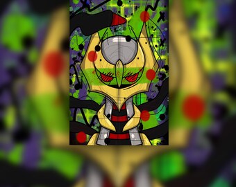 Giratina Print | Pokemon | Graffiti | Trash Polka | Art Print | Wall Art | Digital Print| Multiple Sizes