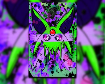 Shiny Espeon Glossy Art Print / Eevee-lution/ Múltiples tamaños
