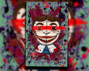 Tillie Art Print | New Jersey Icon | Glossy Print | Asbury Park | Jersey Shore | Creepy