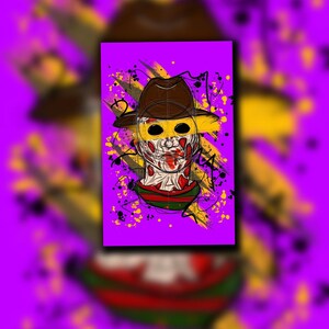 Freddy Kreuger Print | Nightmare on Elm Street | Horror Icon | Halloween | Spooky | Art Print | Wall Art | Digital Print