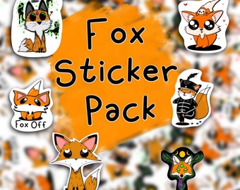 Fox Sticker Pack | Vinyl Sticker Pack