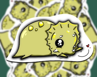 Triceratops Die Cut Vinyl Stickers | Journal Sticker | Laptop Sticker | Water Resistant |  Permanent Sticker | 2.5"x1.4"