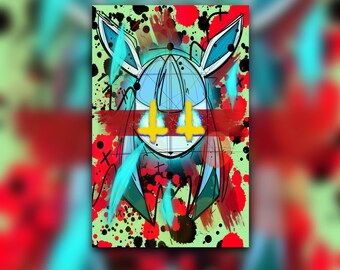 Glaceon  Luster Art Print | Eevee-lution| Multiple Sizes