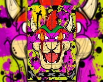 Bowser Glossy Art Print