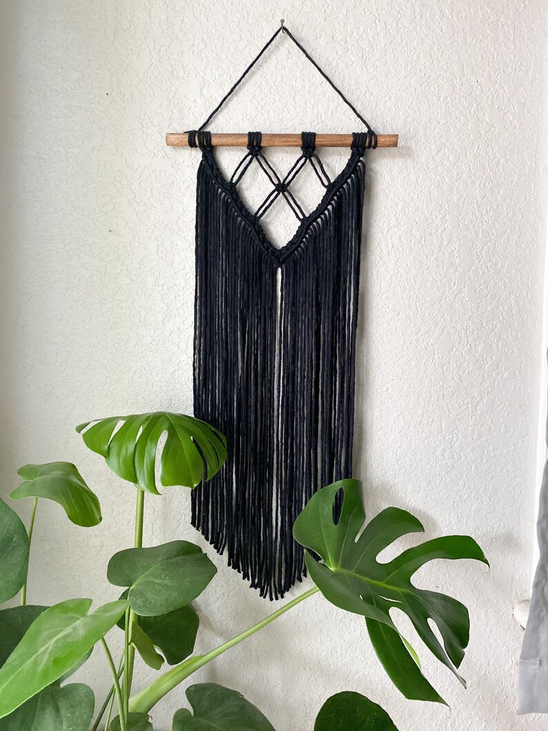 Long Fringe Macrame Wall Hangings Handmade Made to Order Etsy